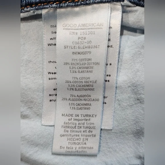 Good American Good Legs Cropped Mini Boot High Rise Jeans 12/31. - Picture 13 of 14